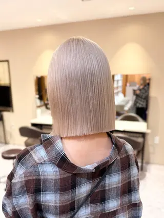 ミディアム カラー 透明感特化美容師🌈 神保克行のヘアスタイル