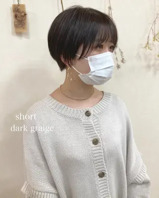 ショート カラー 初めてのショート お任せください✂️のヘアスタイル