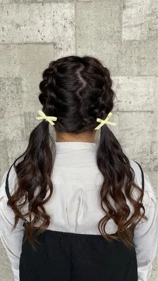 ヘアアレンジ 北島 遥香🫧インナ ー /ベージュカラーのヘアスタイル