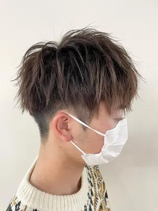 ショート カラー メンズ FLAGS YAMATOのヘアスタイル