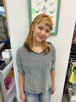 ミディアム 藤原 あかりのヘアスタイル