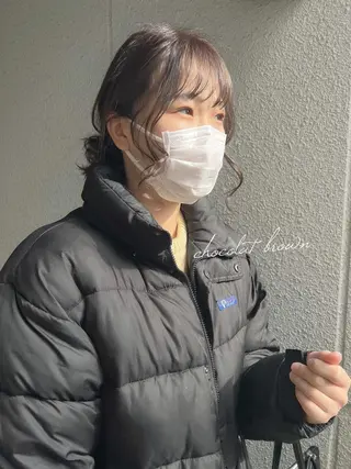 ミディアム カラー ヘアアレンジ カラーパティシエ facce🌼ikoのヘアスタイル