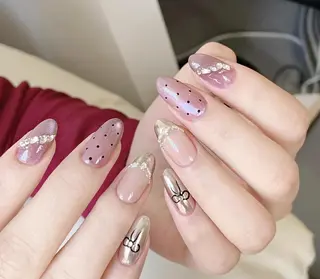 ネイル By moonネイル 🌷ワンホン/韓国風のネイルデザイン