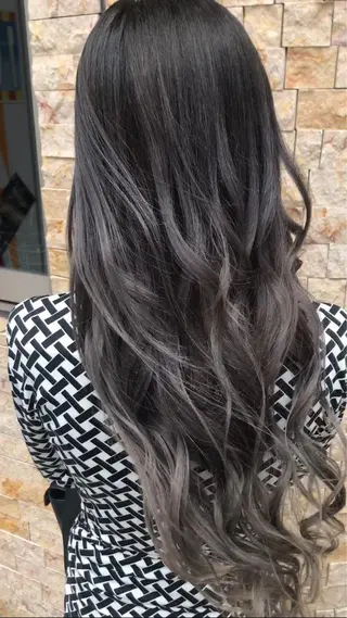 ロング カラー 前髪カット無料🎉 髪質改善✨影山湧市のヘアスタイル