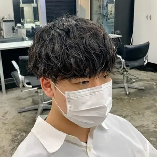 ショート パーマ メンズ メンズ特化美容師/ 藤戸 椋のヘアスタイル