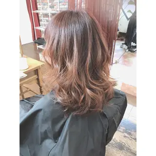 ミディアム カラー パーマ corona hairdesign KAZUE MAEDA所属・マエダ　カズエ🫶 coronahairのヘアスタイル