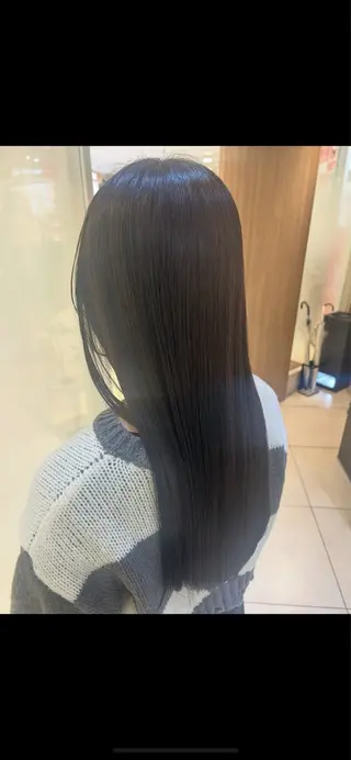 ロング パーマ 縮毛矯正/髪質改善/ 艶髪ササキナツミのヘアスタイル