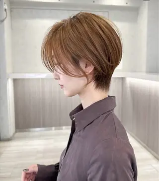 ショート カラー 白髪率別白髪ぼかし /なおき/表参道のヘアスタイル