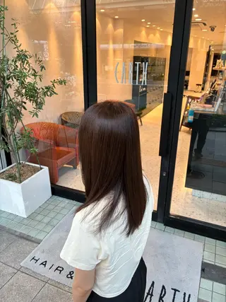 セミロング 縮毛矯正/似合わせ EARTH岐阜髙橋のヘアスタイル