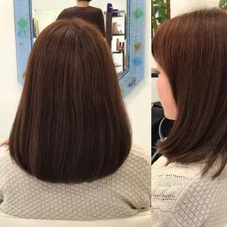 ミディアム カラー 山内 聡史のヘアスタイル