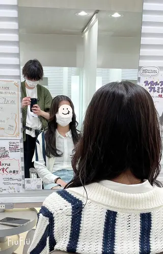 ロング 新宿/小顔レイヤー/ 顔まわり/西慶太朗のヘアスタイル