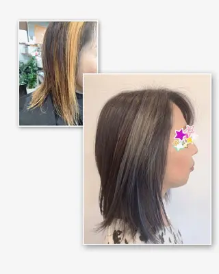 ミディアム カラー 小林 由里香のヘアスタイル