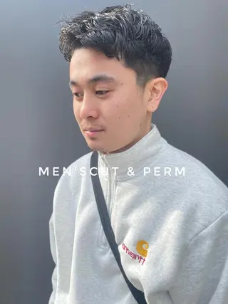 ショート カラー パーマ メンズ キッズ オトナヘア🌸 harukaのヘアスタイル