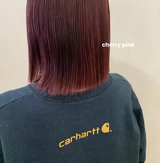 セミロング カラー 顔周りレイヤー 🎀マリノのヘアスタイル