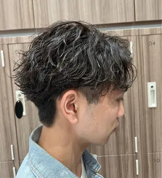 パーマ メンズ 美髪縮毛矯正/曲がる 縮毛矯正/佐野友尉のヘアスタイル