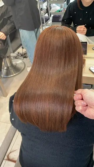 セミロング カラー ✨髪質改善✨美髪 矯正🫧小泉のヘアスタイル