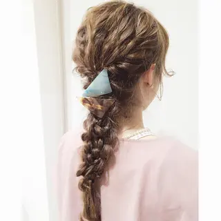 ミディアム セミロング ロング パーマ ヘアアレンジ courage所属・kanako カナコのヘアスタイル