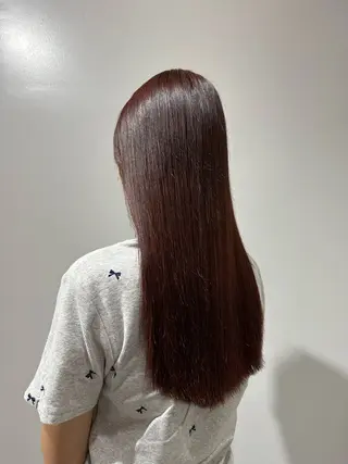 ロング カラー 酸性ストレート/艶髪 /縮毛/sara❄️のヘアスタイル
