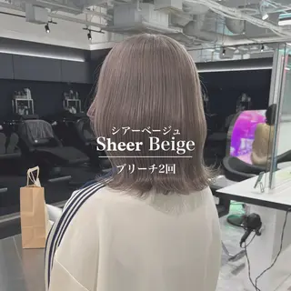 セミロング カラー ブリーチボブNo.1 🥇/KOHEIのヘアスタイル