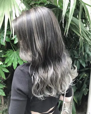 セミロング カラー ヘアアレンジ GiseL天神カラー 髪質改善/ブリーチのヘアスタイル