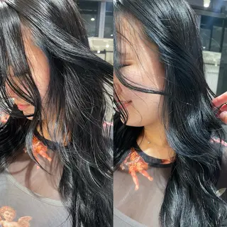 ロング カラー 佐野 えり奈のヘアスタイル