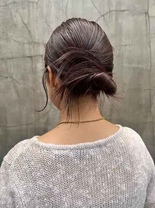 ロング ヘアアレンジ haco＋所属・圧倒的デザイン力 店長🎨RENAのヘアスタイル