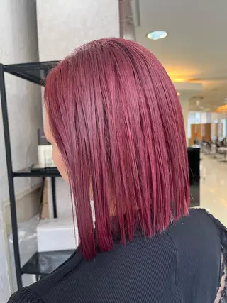 ミディアム ハイライトカラー＆ ダブルカラー　田口のヘアスタイル