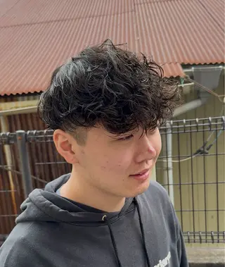 ショート カラー パーマ メンズ アフロート湘南所属・藤沢美容室/メンズ afloat_ryoのヘアスタイル