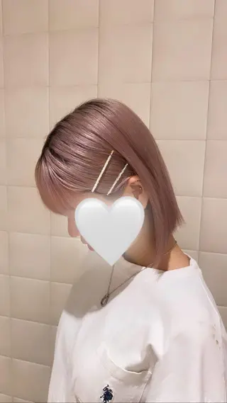 ミディアム カラー haruka /韓国レイヤーのヘアスタイル