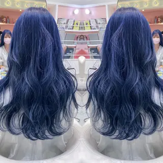 ロング SOU/エクステ /ダブルカラーのヘアスタイル