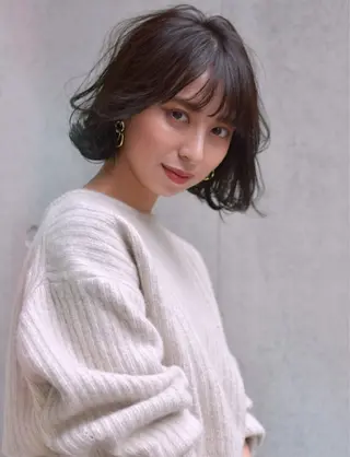 ミディアム カラー ヘアー.ネイル二刀流 misa🫧のヘアスタイル