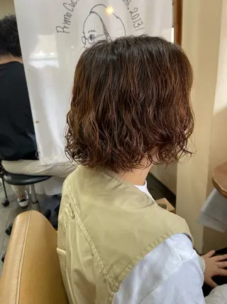 パーマ 磧本 祐里恵のヘアスタイル