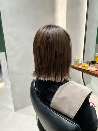 ミディアム カラー ダブルカラー 透明感カラー/タイラのヘアスタイル