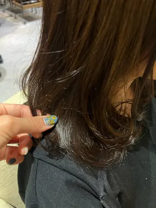 ミディアム カラー ブルームヘアデザイン かこ。のヘアスタイル