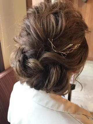 セミロング ヘアアレンジ chill out 南塚口本店のヘアスタイル