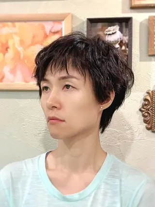 ショート Chardon✂️ 平田佳奈子💄のヘアスタイル