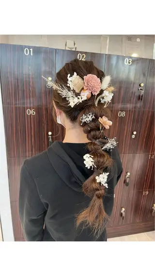 ヘアアレンジ 福島 果音のヘアスタイル