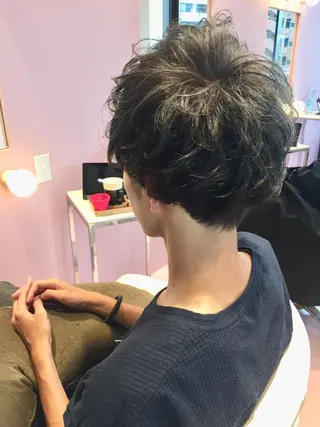 メンズ 所渉/韓国レイヤー /ウルフカットのヘアスタイル