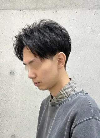 ショート パーマ 大人メンズパーマ /石川瑠青のヘアスタイル