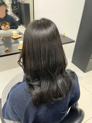 セミロング カラー ブリーチなしWカラー /アレンジ/ユウミのヘアスタイル