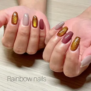 ネイル Rainbow nailsくろちゃんのネイルデザイン