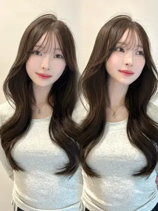ロング 🤎大人かわいい🤎 韓国レイヤー🤎力丸のヘアスタイル