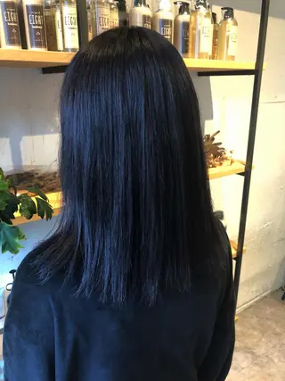 ミディアム フジサキ ケンのヘアスタイル