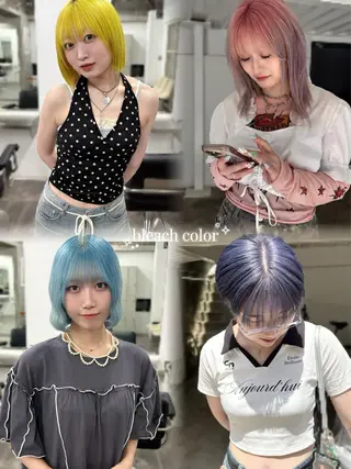 カラー RAF所属・井口 怜奈/ボブのヘアスタイル