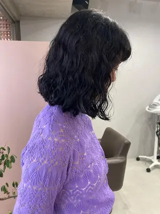 パーマ ロングパーマ木村 ボブパーマのヘアスタイル