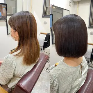 ショート カラー SUN GLOW  サングロウ所属・水素トリートメント／ 髪質改善/ナカノメのヘアスタイル