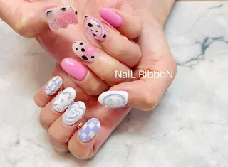 ネイル ネイルリボン 石田のネイルデザイン