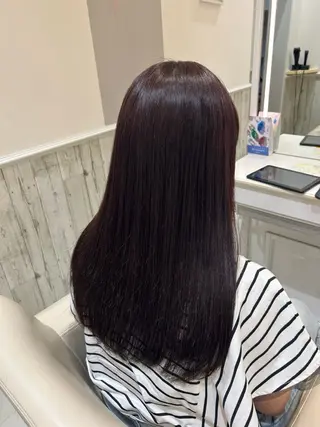 ロング カラー ORANGEPOP 南船橋店所属・富 菜那里のヘアスタイル