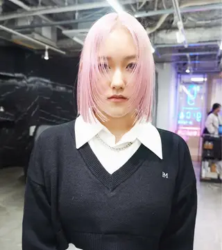 ショート カラー ハイトーン/ ボブ/KAIのヘアスタイル