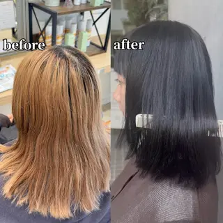 セミロング カラー ブリーチ/カラー/ メンズカット/僚汰のヘアスタイル